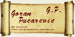 Goran Pucarević vizit kartica